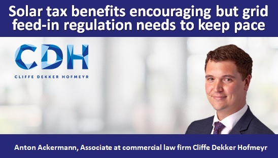 Solar tax benefits encouraging but grid feed-in regulation needs to keep pace