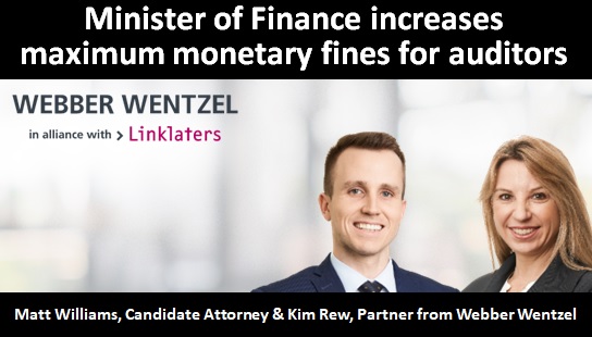 Minister of Finance increases maximum monetary fines for auditors