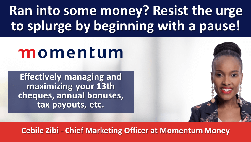Ran into some money? Resist the urge to splurge by beginning with a pause!