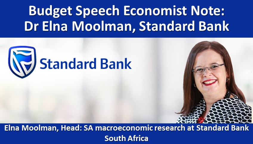 Budget Speech Economist Note: Dr Elna Moolman, Standard Bank