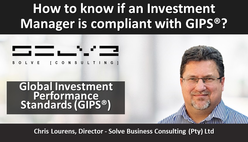 How to know if an Investment Manager is compliant with Global Investment Performance Standards (GIPS®)?