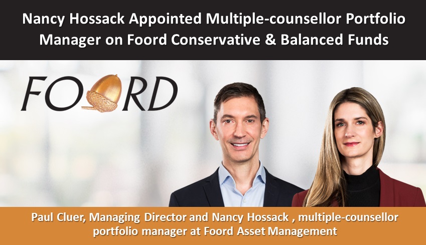 Nancy Hossack Appointed Multiple-counsellor Portfolio Manager on Foord Conservative and Foord Balanced Funds