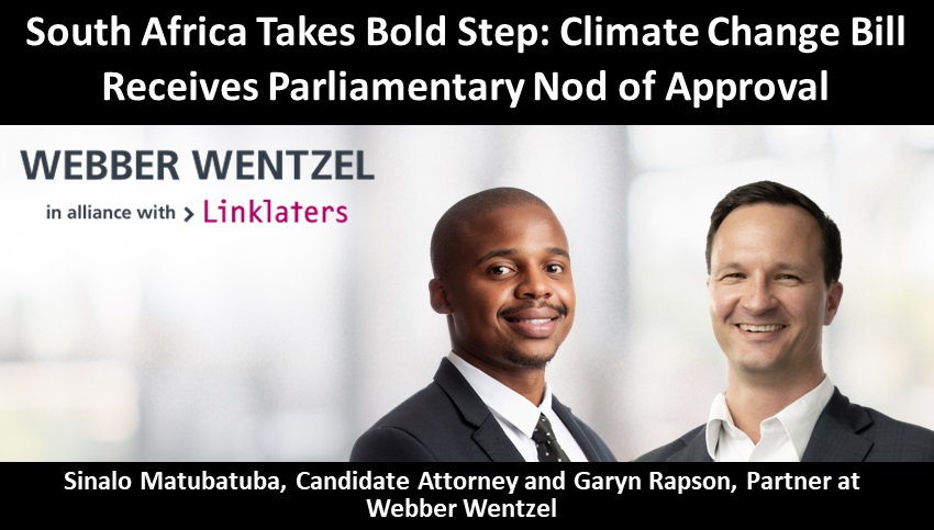 South Africa Takes Bold Step: Climate Change Bill Receives Parliamentary Nod of Approval